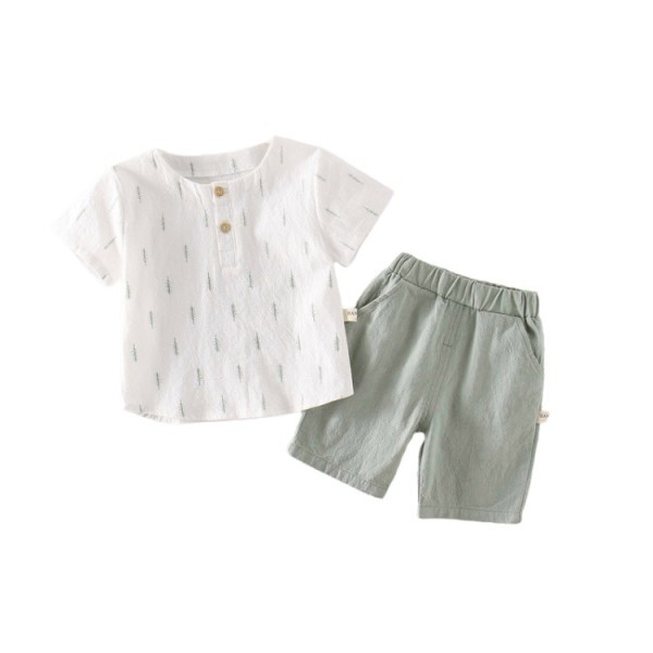 Gyerekkészlet fiúknak kétrészes blúz + rövidnadrág