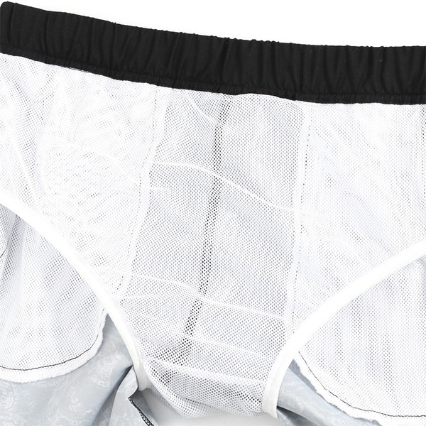 Fekete és mintás mintás rövid úszónadrág