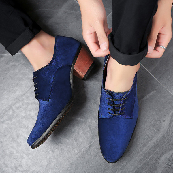 Öko bőrből készült férfi formális cipő fűzős három színben