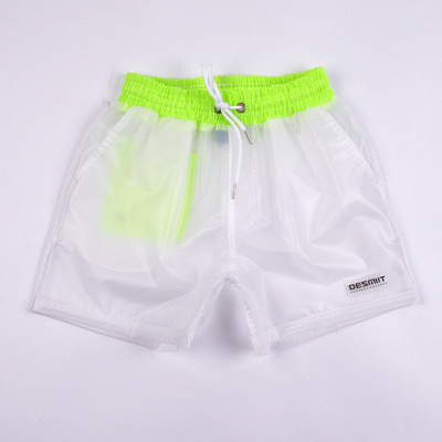 UUS mudeli meeste ranna läbipaistvad lühikesed püksid lipsude ja taskutega