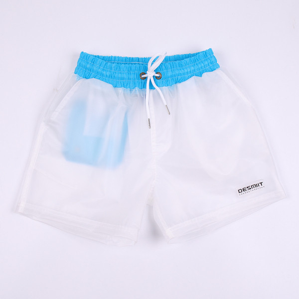 UUS mudeli meeste ranna läbipaistvad lühikesed püksid lipsude ja taskutega