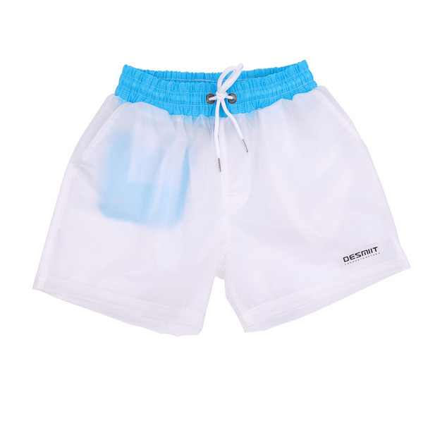 UUS mudeli meeste ranna läbipaistvad lühikesed püksid lipsude ja taskutega