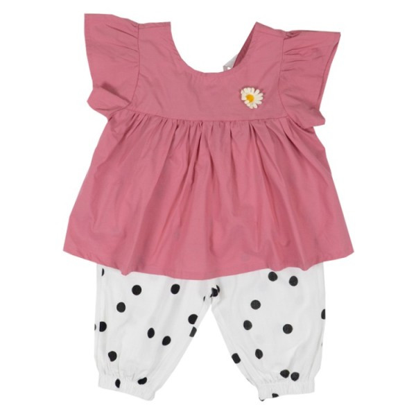 Moodne lastekomplekt tüdrukutele lühikeste pükste + pluus