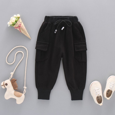 Pantaloni sport copii pentru baieti cu buzunare