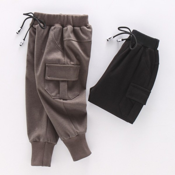 Pantaloni sport copii pentru baieti cu buzunare