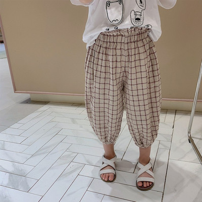 Παιδικό καρό παντελόνι για αγόρια