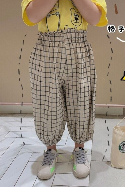 Παιδικό καρό παντελόνι για αγόρια
