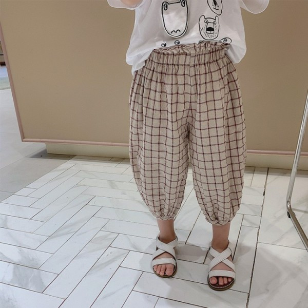 Παιδικό καρό παντελόνι για αγόρια