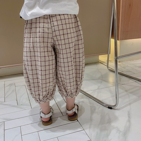 Παιδικό καρό παντελόνι για αγόρια