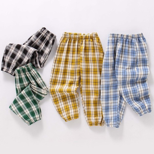 Modern, kockás gyereknadrág fiúknak és lányoknak egyaránt