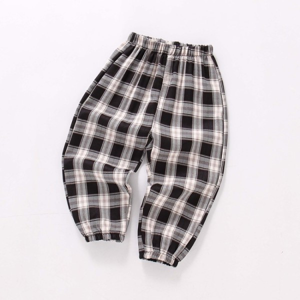 Modern, kockás gyereknadrág fiúknak és lányoknak egyaránt