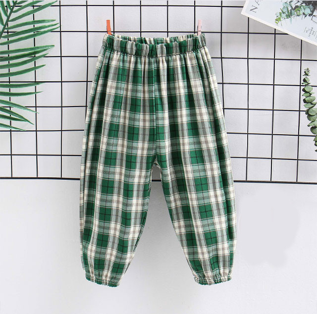 Modern, kockás gyereknadrág fiúknak és lányoknak egyaránt