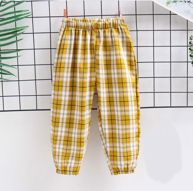 Modern, kockás gyereknadrág fiúknak és lányoknak egyaránt