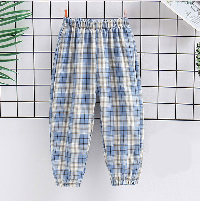 Modern, kockás gyereknadrág fiúknak és lányoknak egyaránt