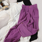 Nyári női nadrág elasztikus derékkal