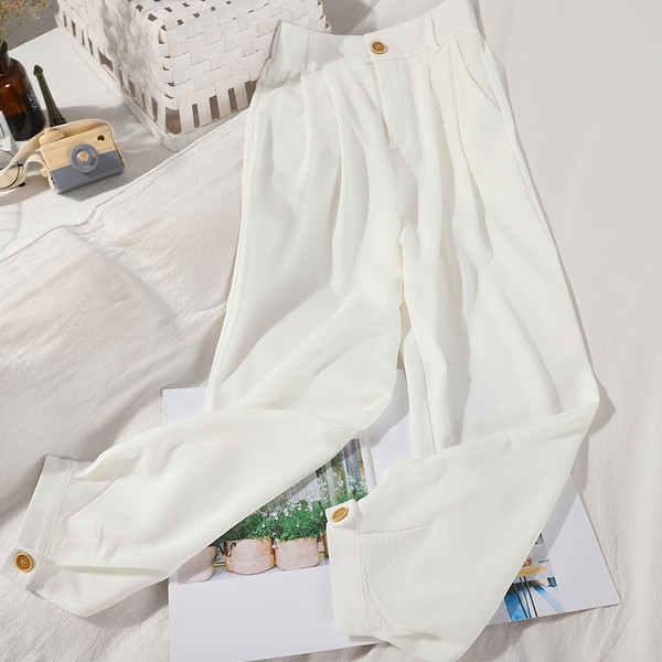 Nyári női nadrág elasztikus derékkal