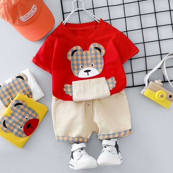 Napi gyerek szett fiú rövidnadrághoz + blúzhoz