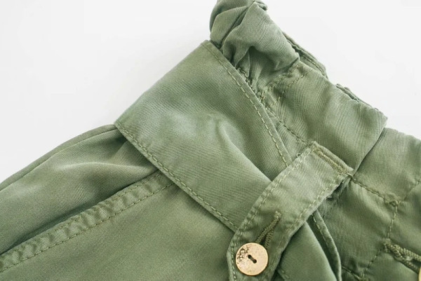 Női lezser hosszú, széles nadrág övvel