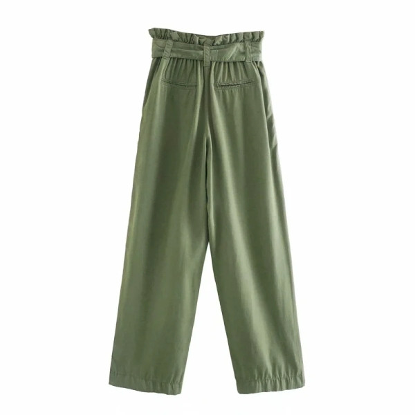 Női lezser hosszú, széles nadrág övvel