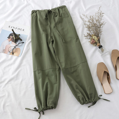 Pantaloni casual dama cu cravate