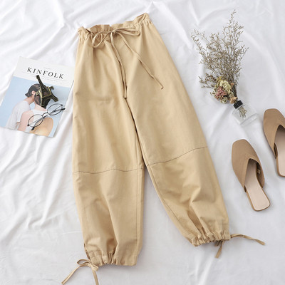Pantaloni casual dama cu cravate