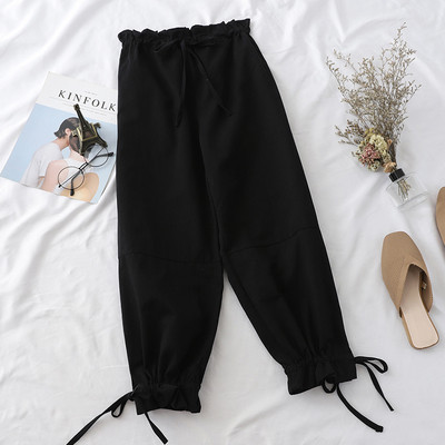 Pantaloni casual dama cu cravate