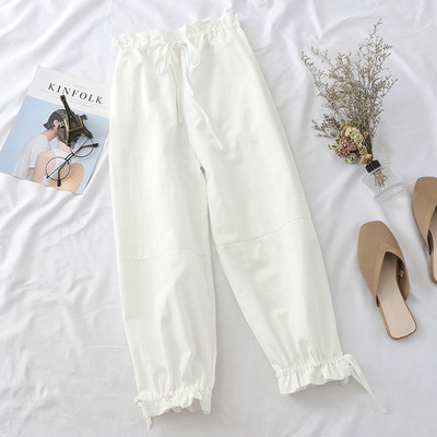 Pantaloni casual dama cu cravate
