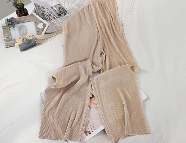 Modern női redős nadrág magas derékkal