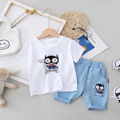 Set copii model nou pentru baieti blugi + bluza