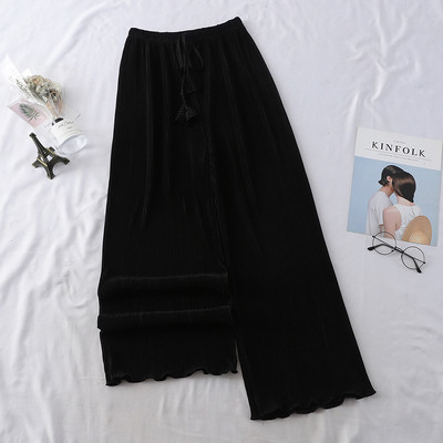 Redős női nadrág megkötővel és gumival