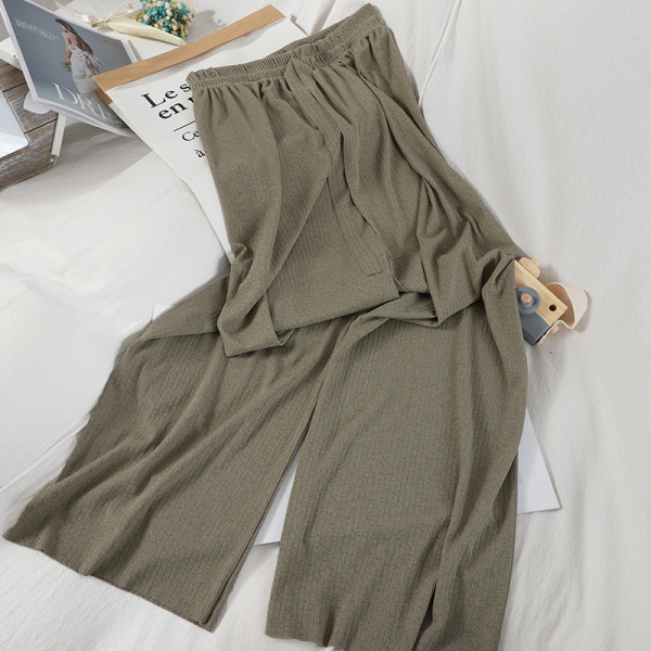 Alkalmi női hosszú nadrág nyakkendővel