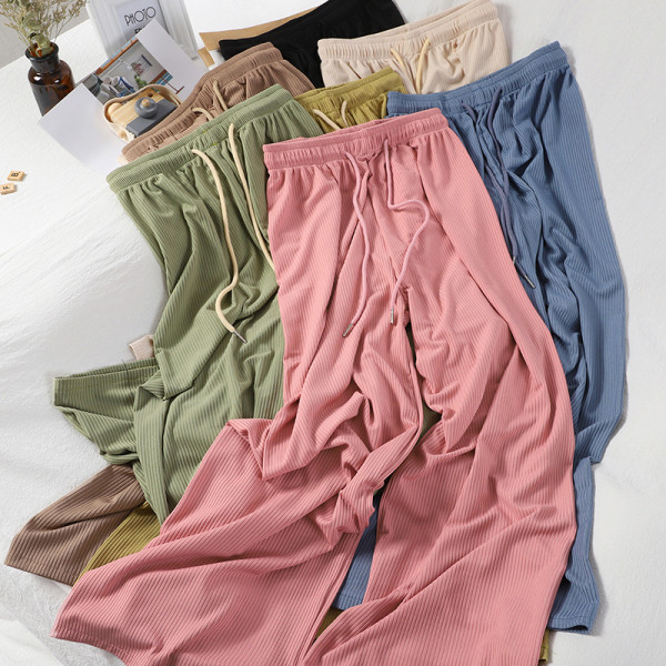 Naiste vabaaja püksid elastse vöökohaga