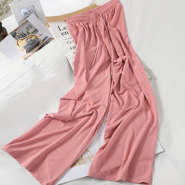 Naiste vabaaja püksid elastse vöökohaga