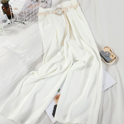 Női nadrág magas derékkal - egyenes modell