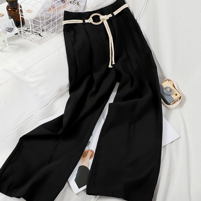 Női nadrág magas derékkal - egyenes modell