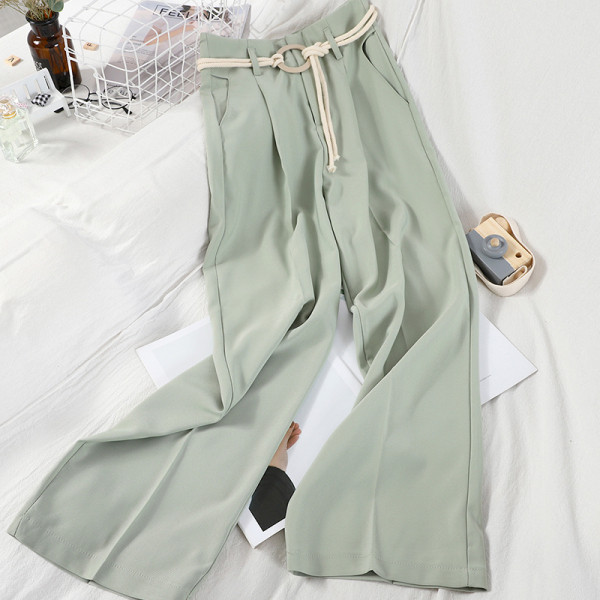 Női nadrág magas derékkal - egyenes modell