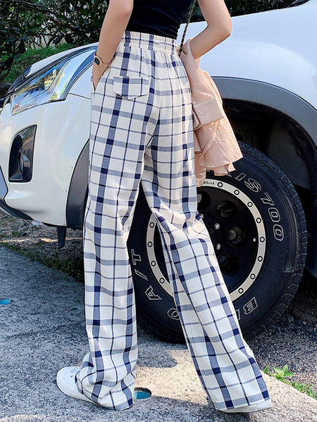 Modernas sieviešu garās bikses ar elastīgu jostasvietu