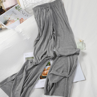 Lezser női széles nadrág magas derékkal