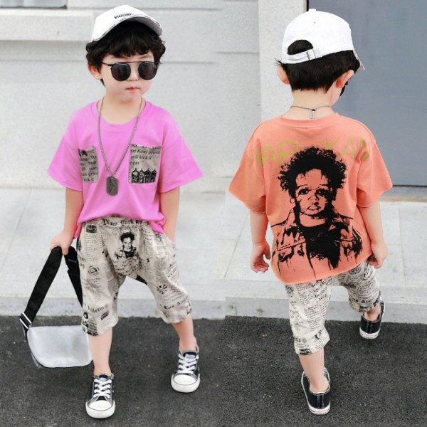 Új modell gyerek szett fiúknak kétrészes nadrág + blúz