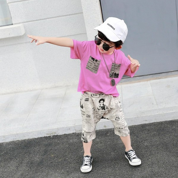 Új modell gyerek szett fiúknak kétrészes nadrág + blúz