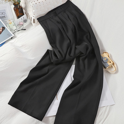 Modern női hosszú nadrág, magas derékkal