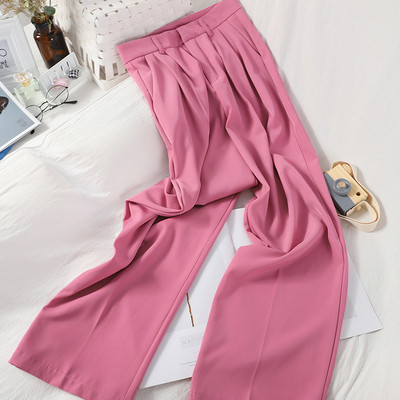 Modern női hosszú nadrág, magas derékkal