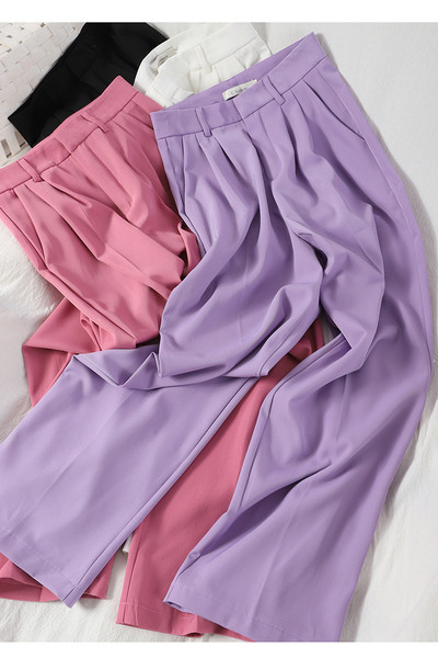 Modern női hosszú nadrág, magas derékkal