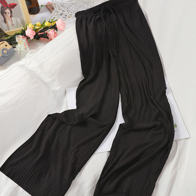 Alkalmi női nadrág fűzővel - széles modell