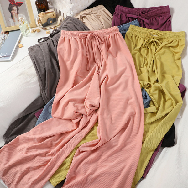 Női alkalmi nadrág gumírozással