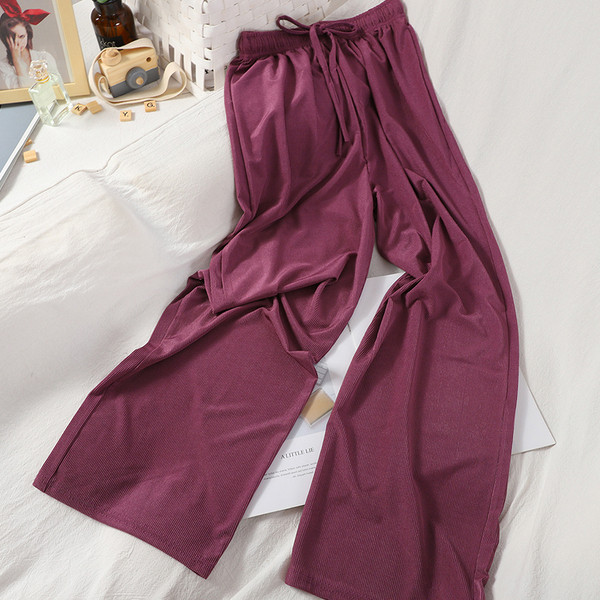 Női alkalmi nadrág gumírozással