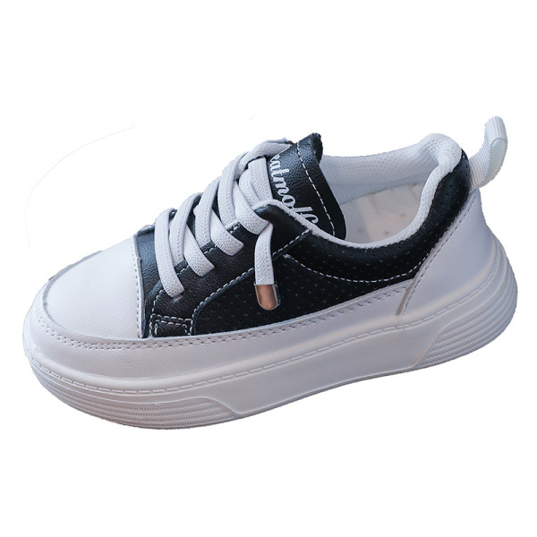 Alkalmi gyerek tornacipő fűzővel és vastag talppal