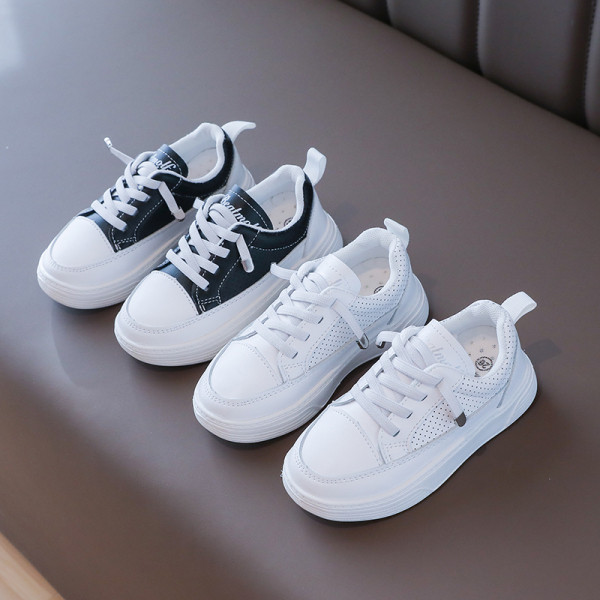 Alkalmi gyerek tornacipő fűzővel és vastag talppal