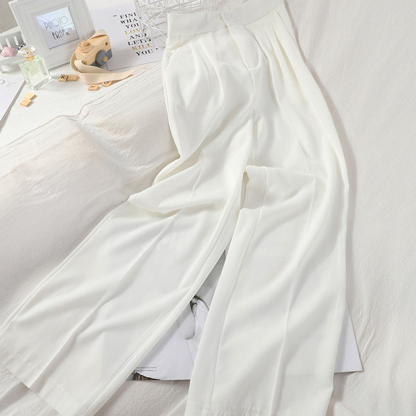 Modern női nadrág magas derékkal