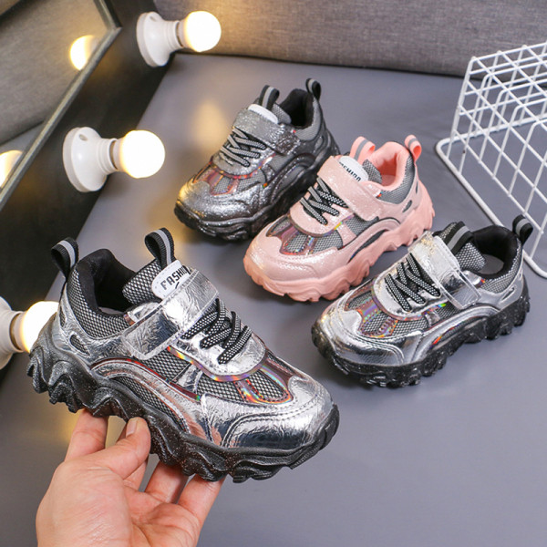 Adidași sport și de zi cu zi pentru copii cu efect strălucitor și autocolante